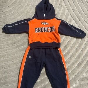 NFL broncos toddler 2 piece hoodie & pants matching set